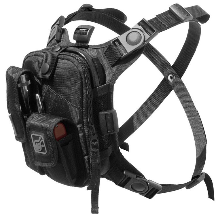 Utility Chest Harness Bag - Black