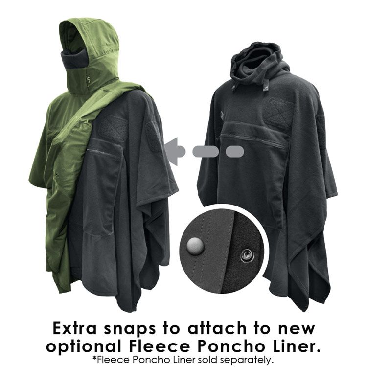 Poncho Villa™ 2020 Version: Technical Soft-Shell Poncho by Hazard