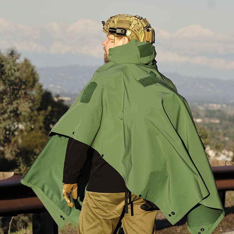 V. 2020 PonchoVilla Softshell Poncho OD Green-