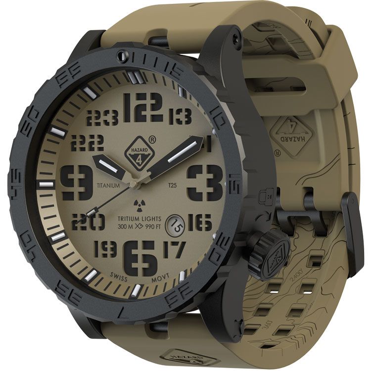 Heavy Water Diver® Arid: Titanium Tritium Dive-Watches by Hazard